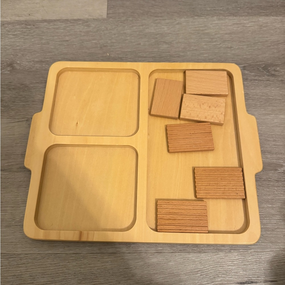 Monti Wooden Montessori toy set of 12 - shape & Color Natural Multi-color - Picture 13 of 14
